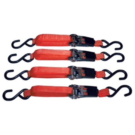 ATD TOOLS ATD Tools 8072 4 Pc. Ratcheting 15 Ft. Tie Down Set ATD-8072